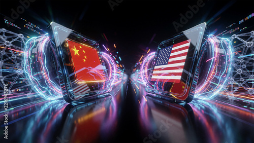 United States and China artificial intelligence race to become the dominate global leader space exploration and AI