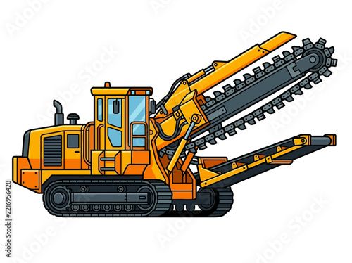 Trench Digging Machine Professional Photo Ideal for Marketing