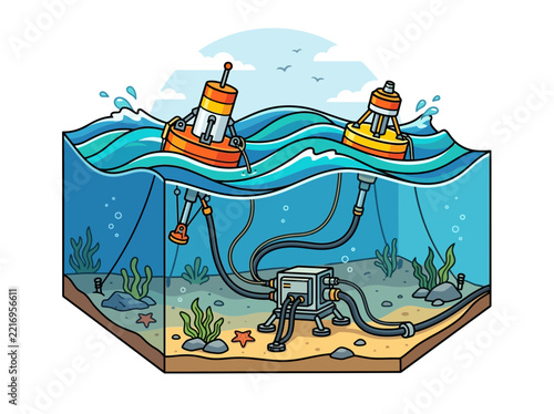 Featuring Wave Energy Converter Elegant Premium Digital Asset