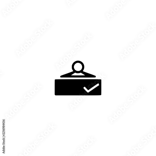 Liability insurance icon. Solid black glyph of a liability insurance for insurance and protection.