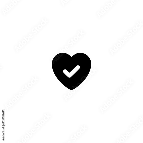 Life insurance icon. Solid black glyph of a life insurance for insurance and protection.