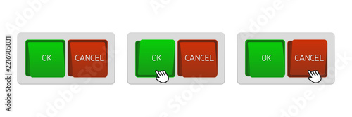 A set of buttons labeled 