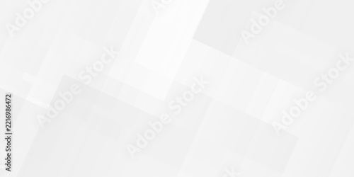 Abstract white and gray banner overlap triangle cube technology brochure diamond web design. rectangle white web material triangle tech element transparent layers banner background.