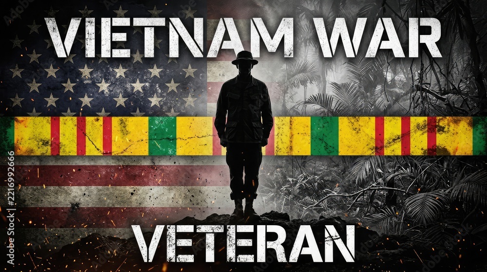 Fototapeta premium Honoring the brave men and women who served during the vietnam war remembering their sacrifice and expressing gratitude for their dedication to