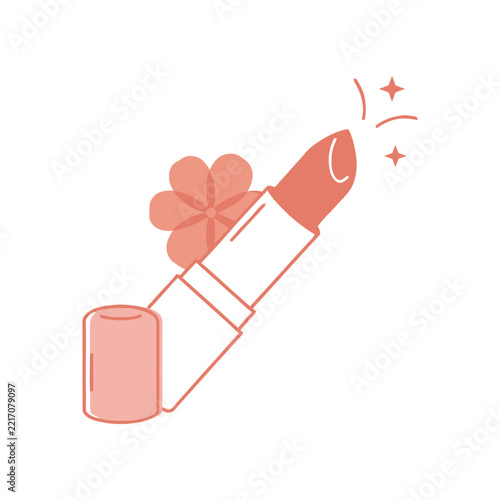 Beauty & Cosmetics icon graphic isolated sketch illustration on white background.