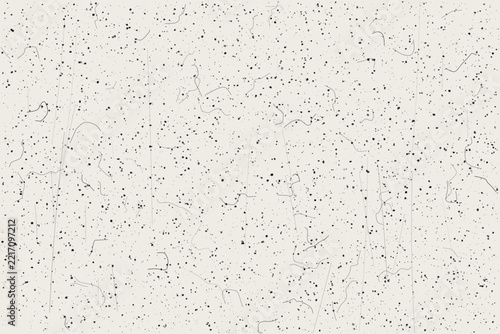 Minimalist off white recycled paper texture with black speckle noise and delicate hair lines.