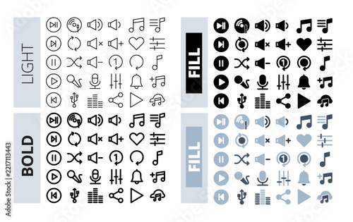 Music & Media Icons