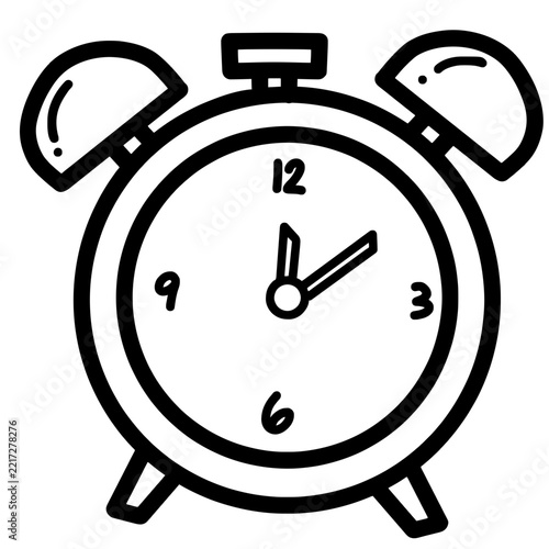 alarm clock isolated on white