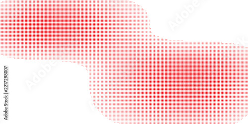 Abstract Red Halftone Dot Pattern Background With Smooth Gradient Shape And Modern Texture Design