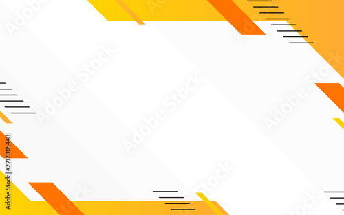 Modern Abstract Geometric Background with Dynamic Yellow and Orange Diagonal Shapes