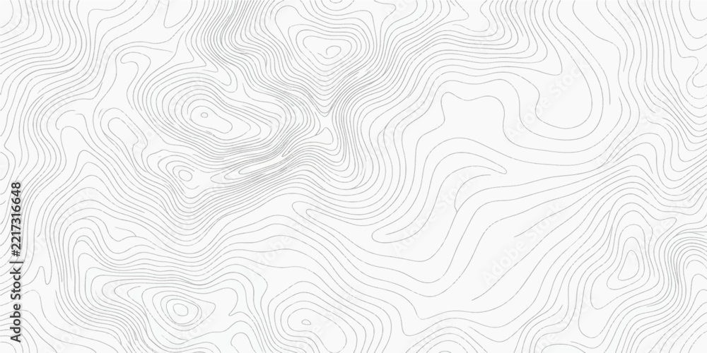 Fototapeta premium Topographic map contour lines seamless pattern background design with elevation map geographic map topography elevation
