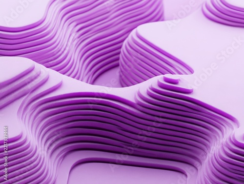 Abstract Purple Layered Topography Pattern