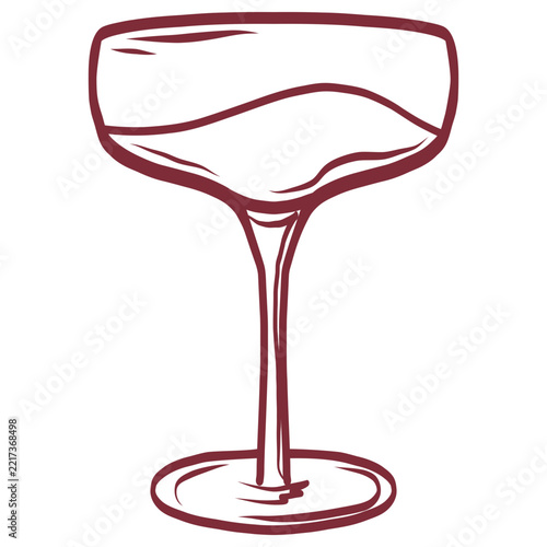 glass of red wine alcohol illustrations hand drawn icon vector change color social gathering 