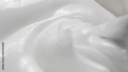 White smooth eye, makeup skin cream texture, closeup beauty facial cosmetic mask