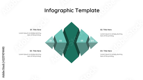 horizontal prism of vector infographic