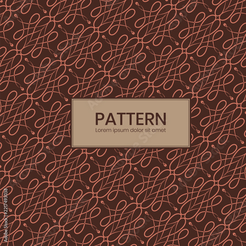 Brown batik pattern with modern design 