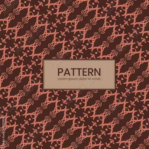 Brown batik pattern with modern design 