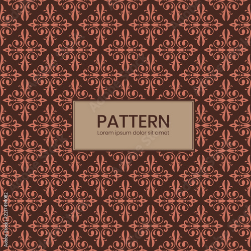 Brown batik pattern with modern design 