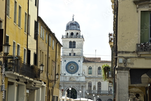 A close-up of Piazza dei Signori in the Italian city of Padua
