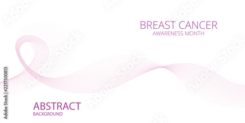 ABSTRACT BREAST CANCER SMOKE WAVE BACKGROUND
