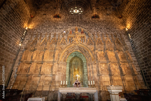 Holy Chalice Chapel inside Valencia Cathedral in Spain