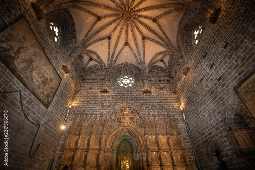 Holy Chalice Chapel inside Valencia Cathedral in Spain