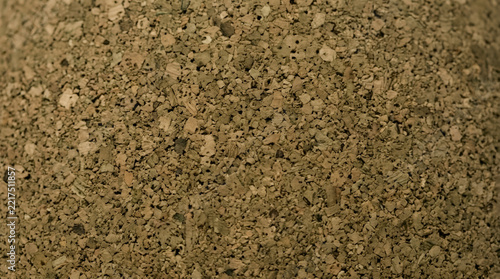 Porous natural brown cork board texture background