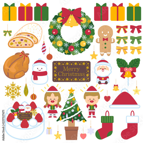 クリスマスのイラストセット1