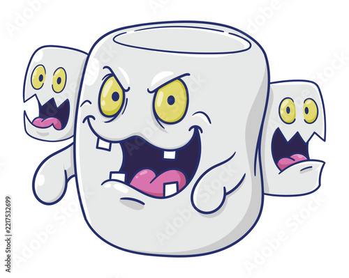 Marshmallow Monsters Cartoon Character