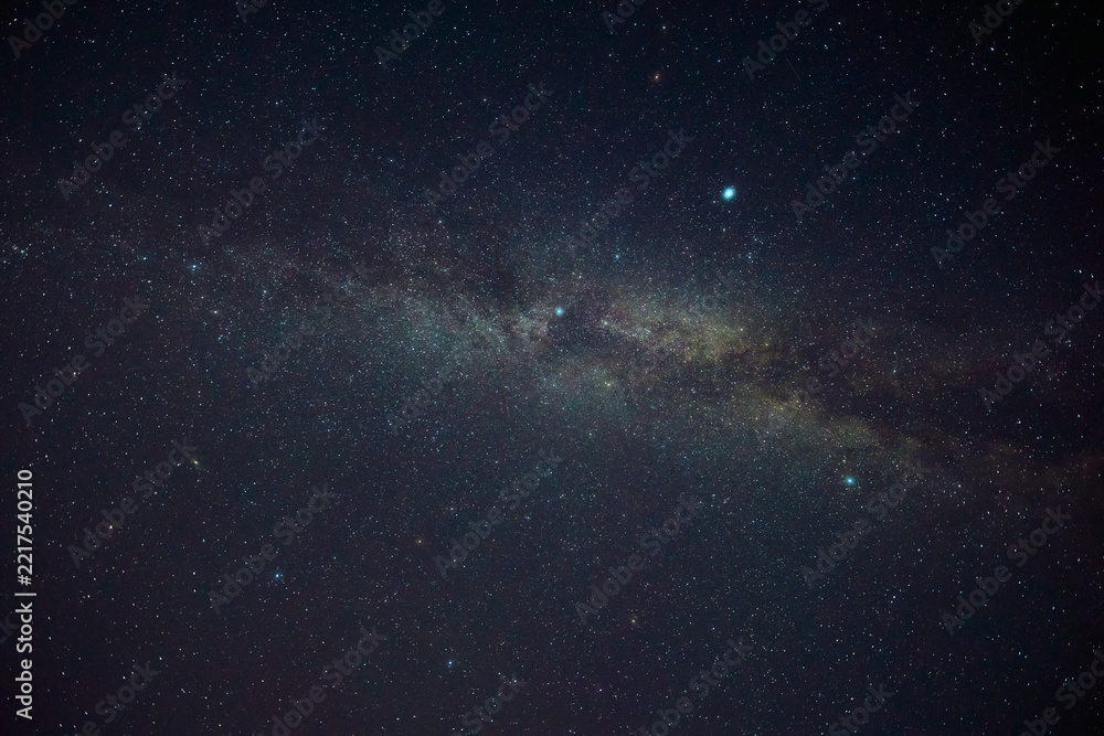 Fototapeta premium Summertime Milky Way stars and constellations.