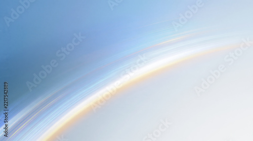 Abstract Blue and White Light Streaks Arc Background