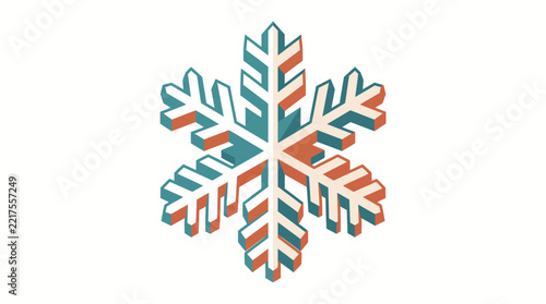 Snowflake flat icon