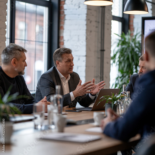 business people having a meeting