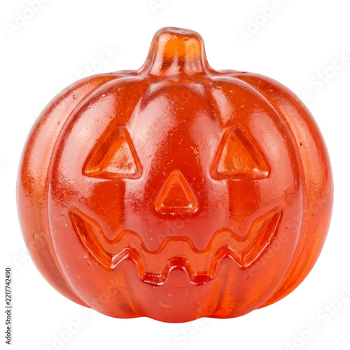 3D Cartoon Gradient Halloween Gummy Candy Set isolated
