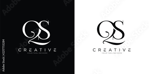 Modern Creative QS or SQ Logo Design