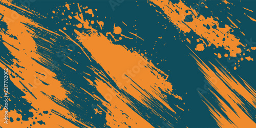 Abstract Orange Grunge Scratch Texture In Dark Background.Eps 10
