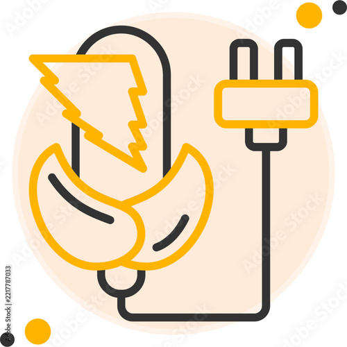 Corn Energy Vector Icon