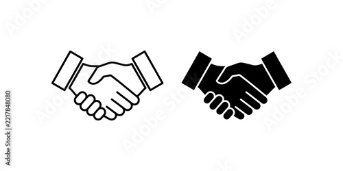 Business handshake symbol for professional partnership and contract deal.