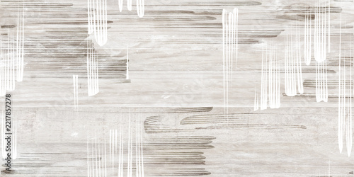 Distressed white wood background with paint brushstrokes, rustic weathered timber texture, vintage shabby chic wooden surface for home decor