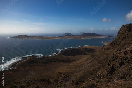 Playa del Risco View Toward La Graciosa Island Lanzarote
