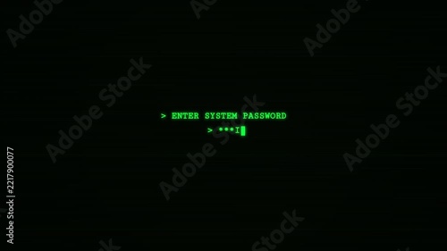 Digital Cyber Security Interface with Password Entry and Identity Verified Status