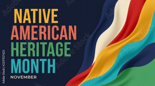 Native American Heritage Month November banner design