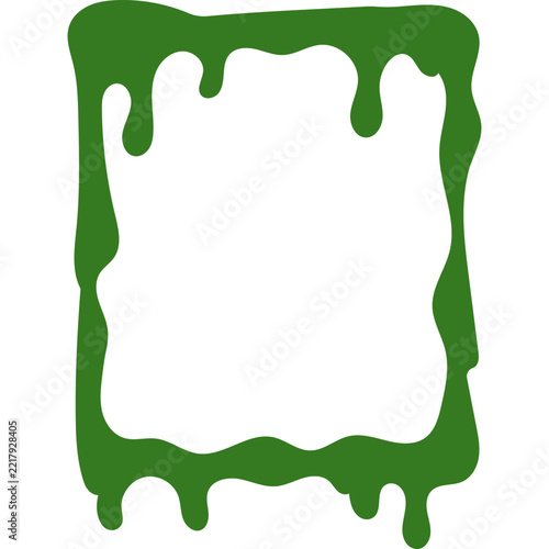 Spooky Halloween Green Liquid Border