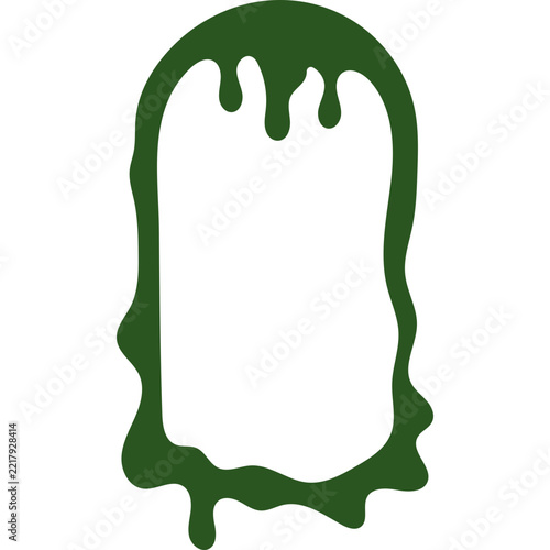Spooky Halloween Green Liquid Border