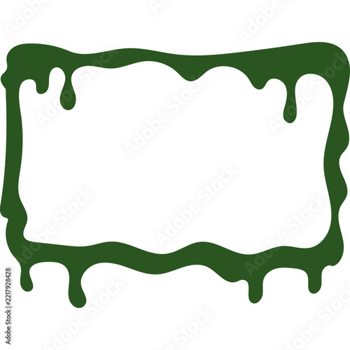 Spooky Halloween Green Liquid Border