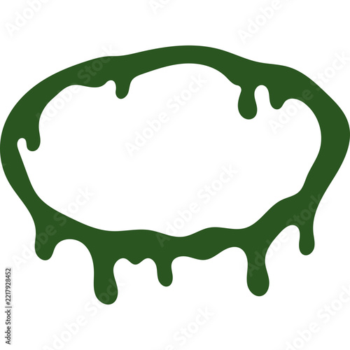 Spooky Halloween Green Liquid Border