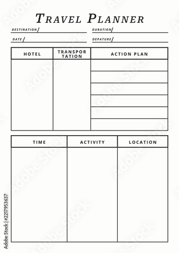 All in One Travel Itinerary Planner
