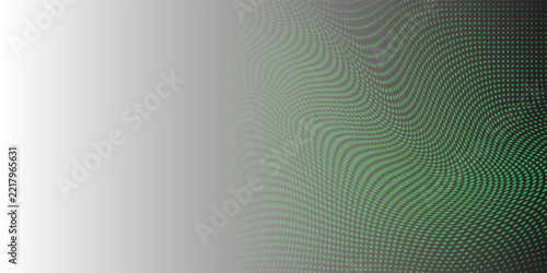 Fading polka dot background. Dotted halftone gradient texture. Repeated dots gradation pattern. green vanishing comic pop art overlay backdrop. Halftone raster effect wallpaper.