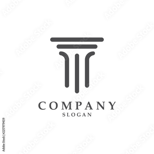 Illustration of a pillar with a minimalist concept.