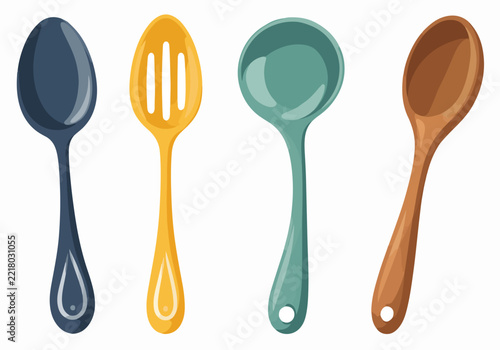 Set of Cooking Spoons and Ladles
